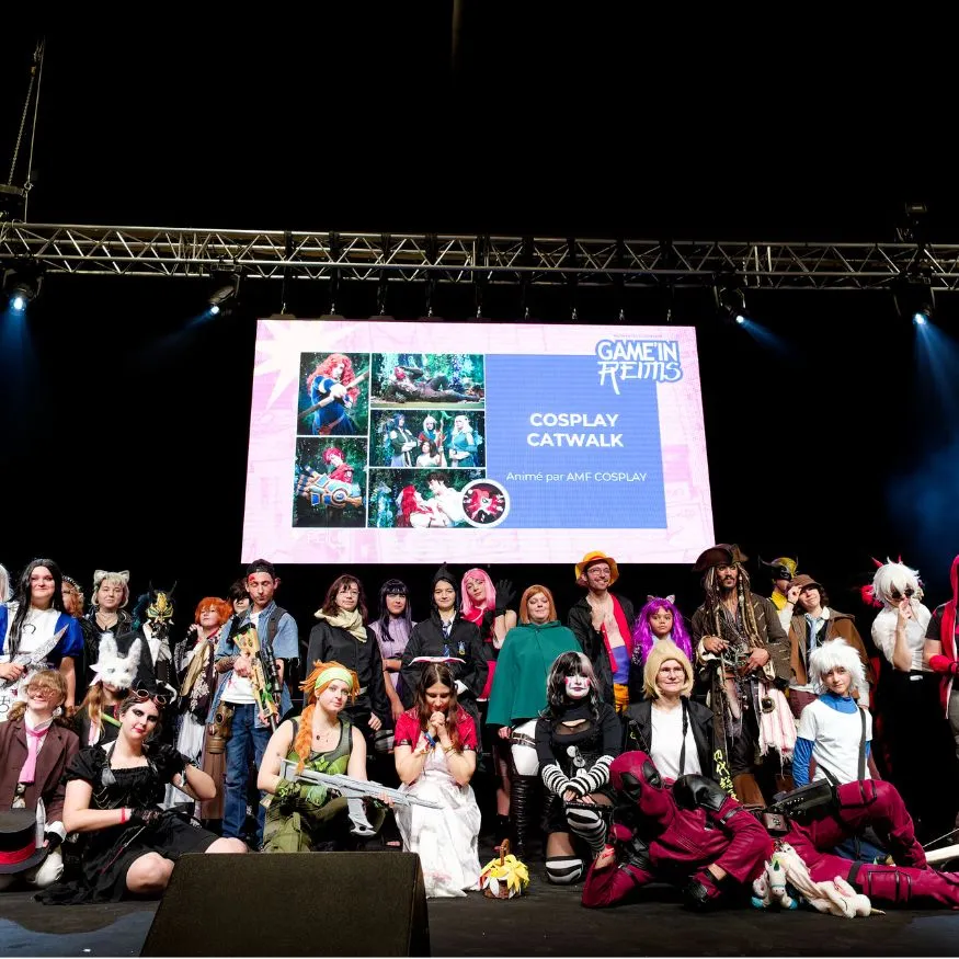 Des individus déguisés pour le Village Cosplay 